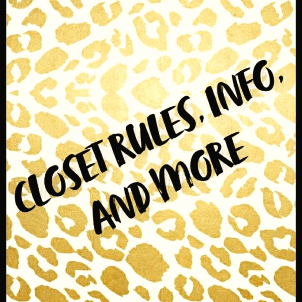 CLOSET INFO, PLEASE READ BEFORE BUYING